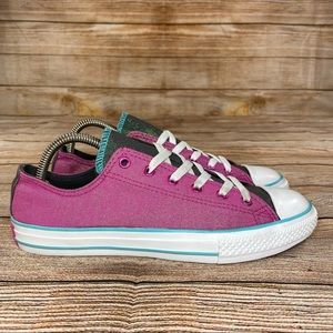 Converse Glitter CTAS Double Tongue Youth Size 6 Athletic Skateboard Shoes - NEW
